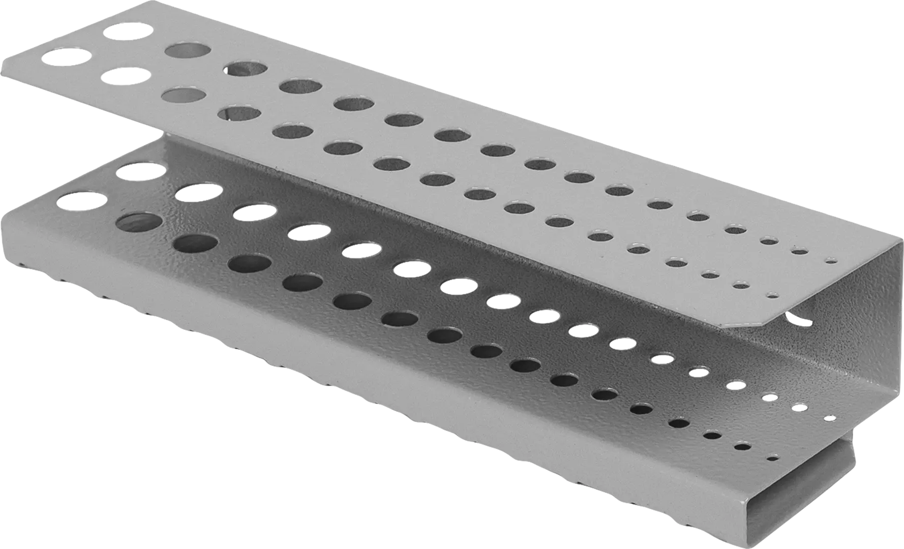 Держатель для сверл Практик для шкафа 4.5x20x5 см сталь цвет серый разделитель практик