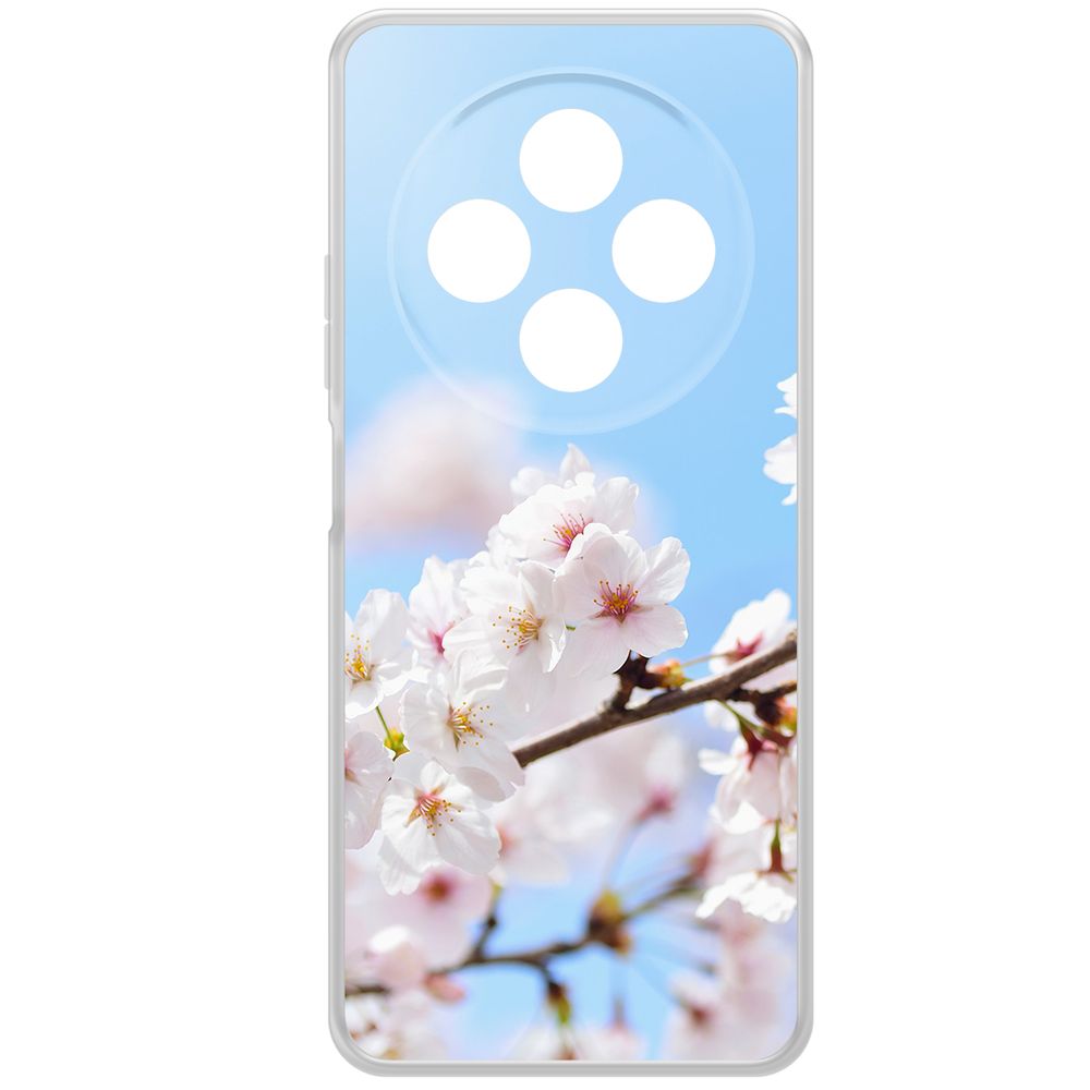 

Чехол-накладка Krutoff Clear Case Цветение для Xiaomi Redmi 14C/Poco C75, Прозрачный