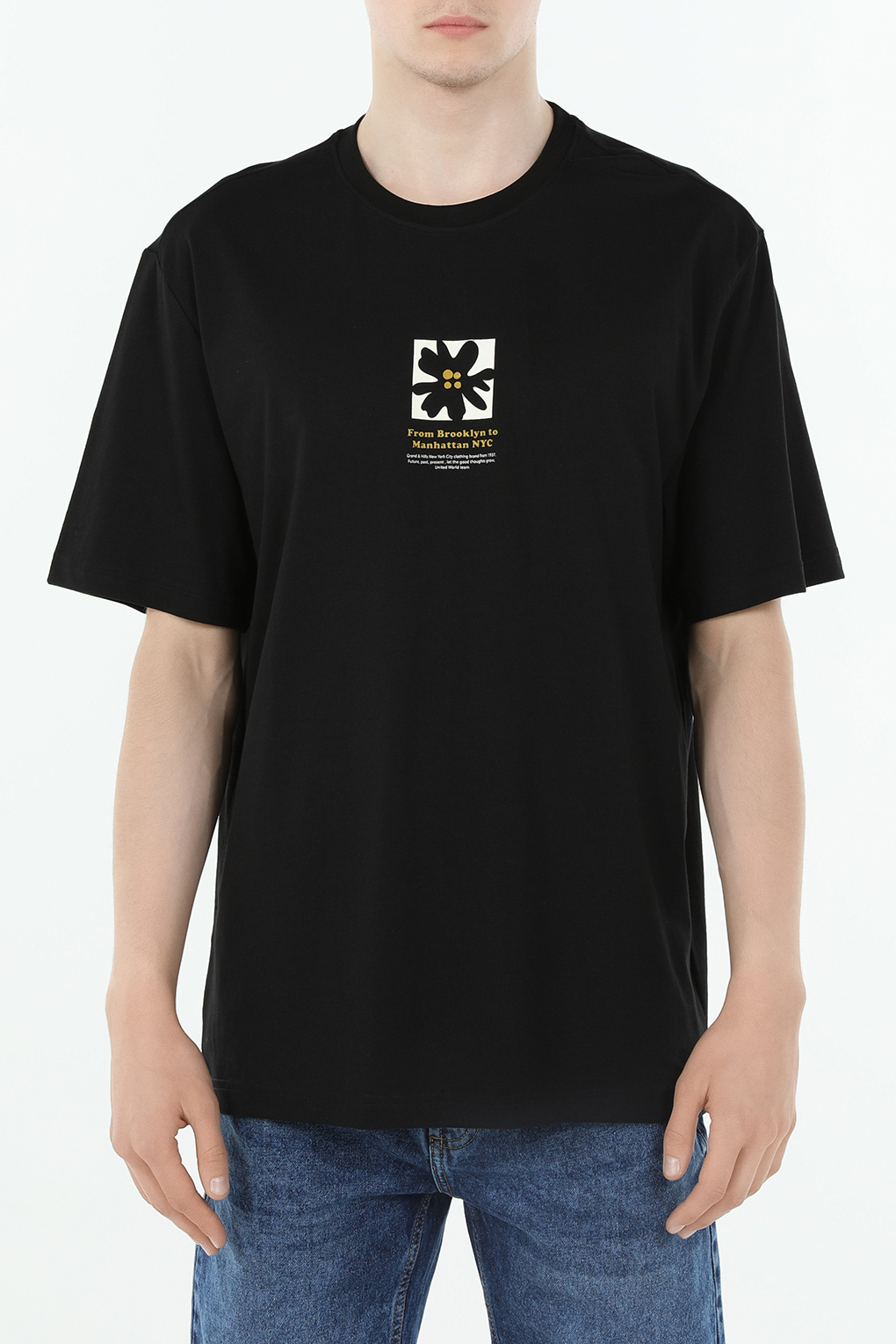 

Футболка мужская GRAND & HILLS 2045762 черная 2XL, Черный, 2045762