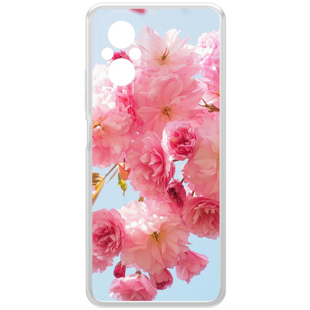 

Чехол-накладка Krutoff Clear Case Сакура для Realme C67, Прозрачный