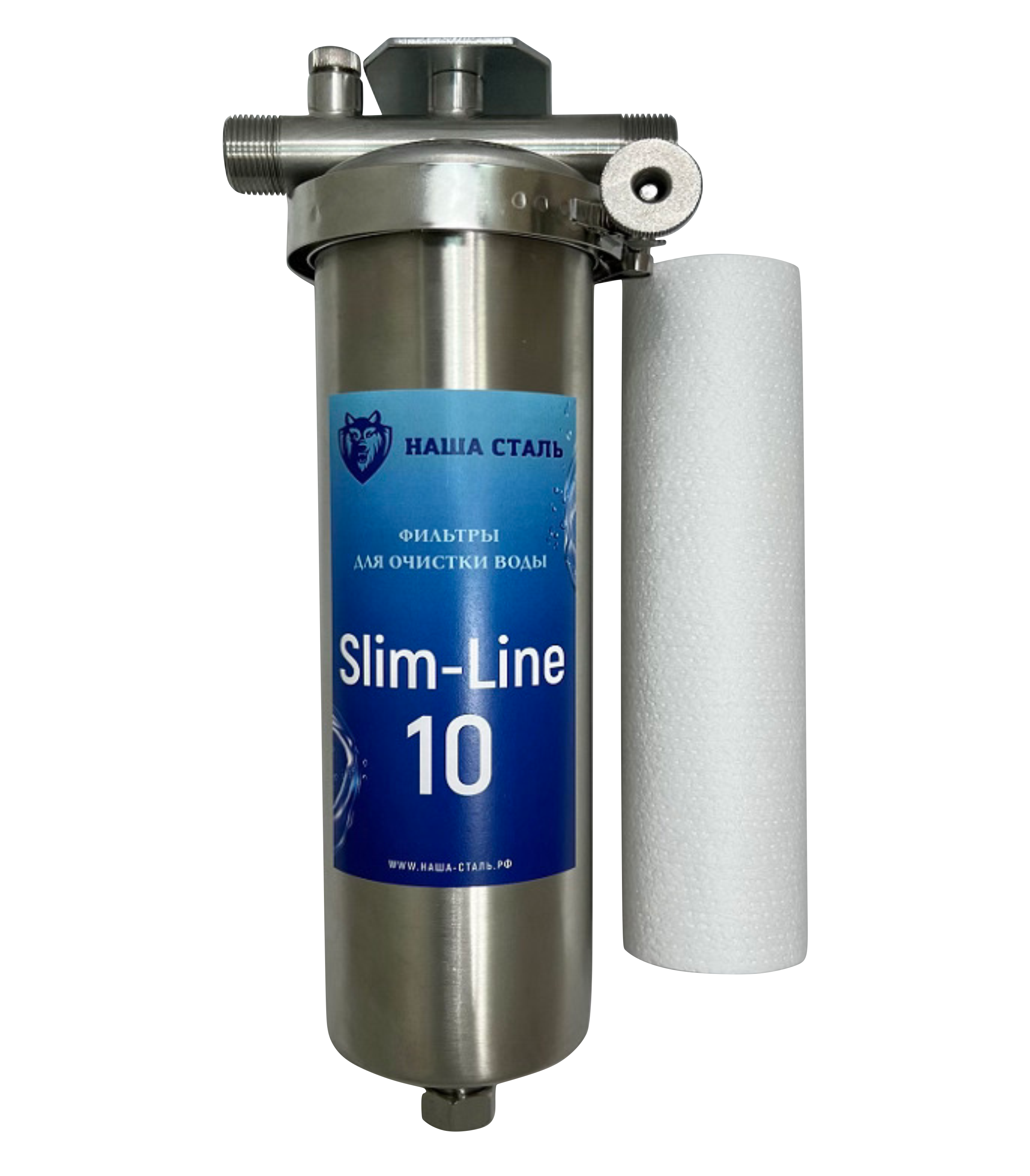 Фильтр грубой очистки, механический НАША СТАЛЬ Slim-line 10