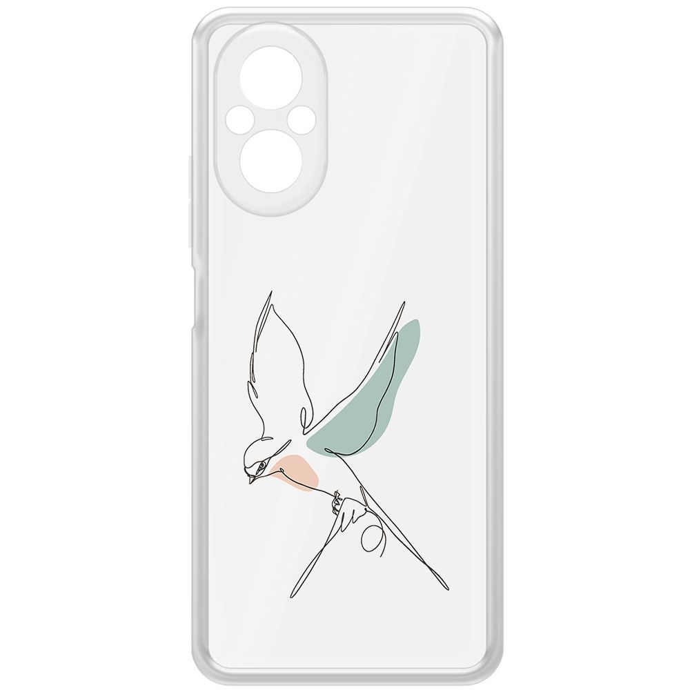 

Чехол-накладка Krutoff Clear Case Полет для Realme C67, Прозрачный