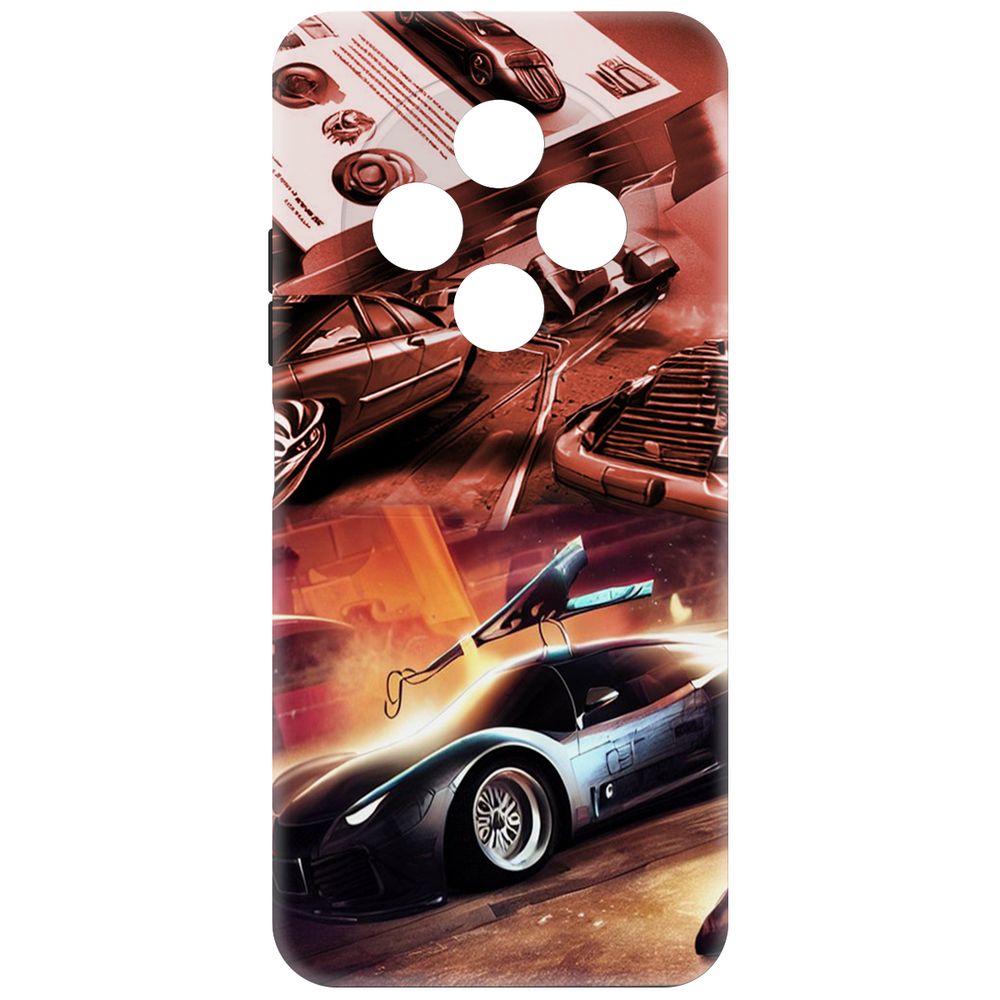 

Чехол-накладка Krutoff Soft Case Автодинамика для TECNO Spark 30С черный