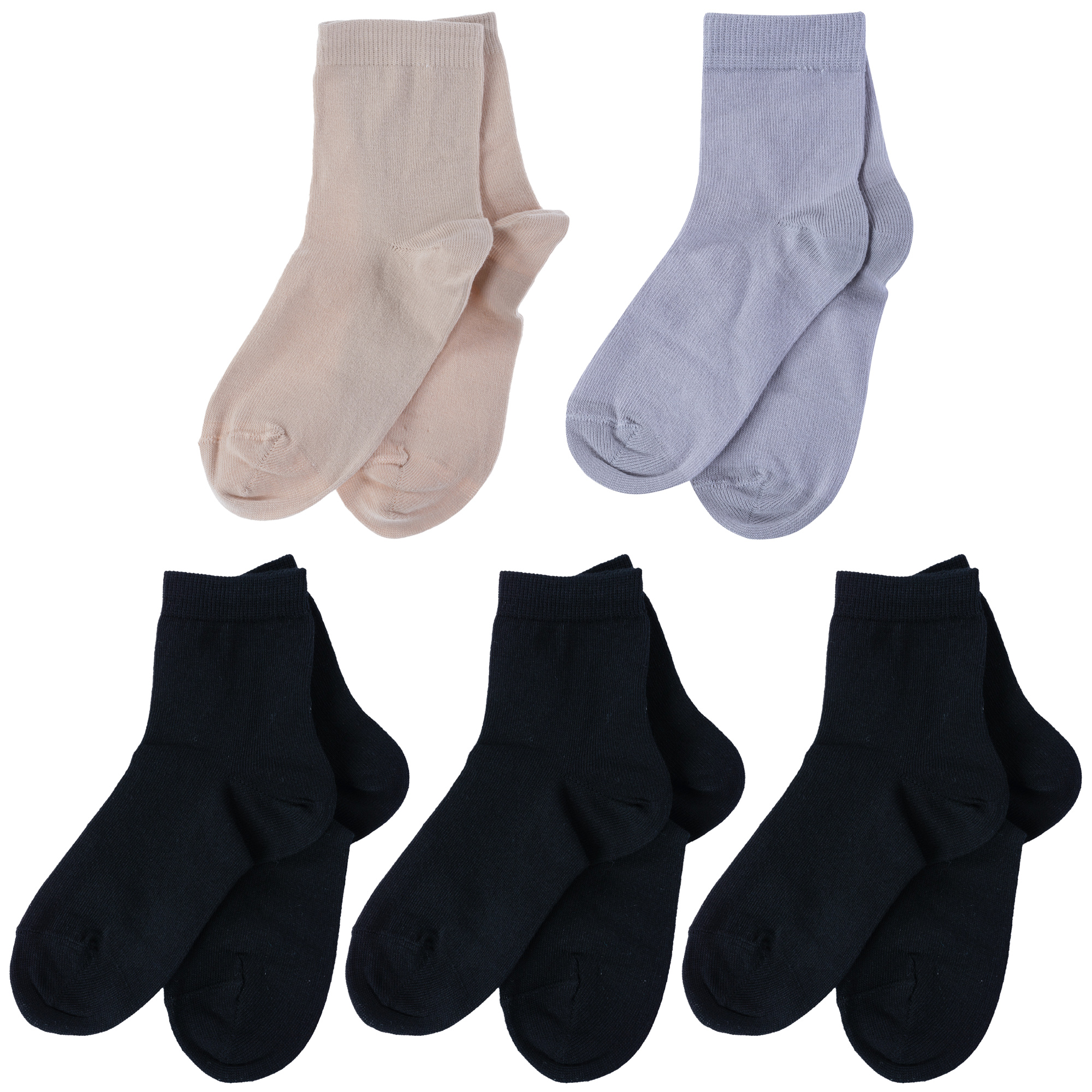 

Носки детские LorenzLine 5-Л33, микс 10, 14-16, Бежевый;серый;черный, 5-Л33