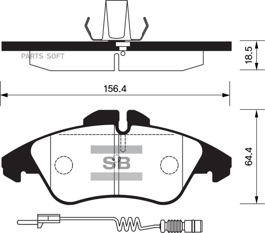 

Тормозные колодки Sangsin brake передние SP1273
