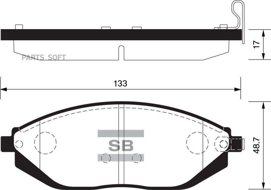 

Тормозные колодки Sangsin brake передние SP1392