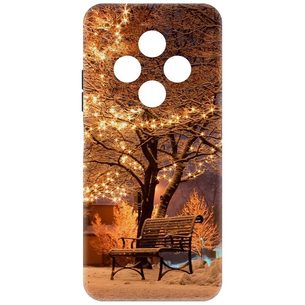 

Чехол-накладка Krutoff Soft Case Зимний парк для TECNO Spark 30С черный