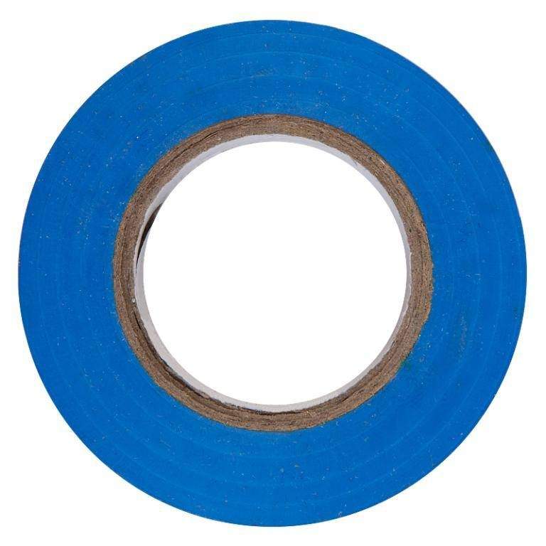 Изолента GENERAL, ПВХ, 15 мм х 10 м., арт. 742901 синий - (10 шт.)