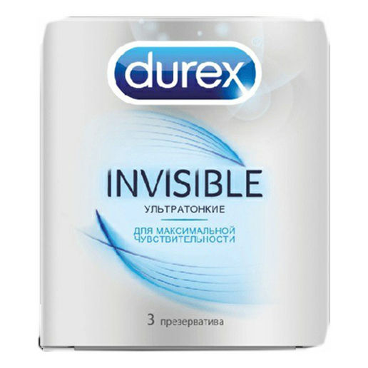 фото Презервативы durex invisible emoji ультратонкие 3 шт.