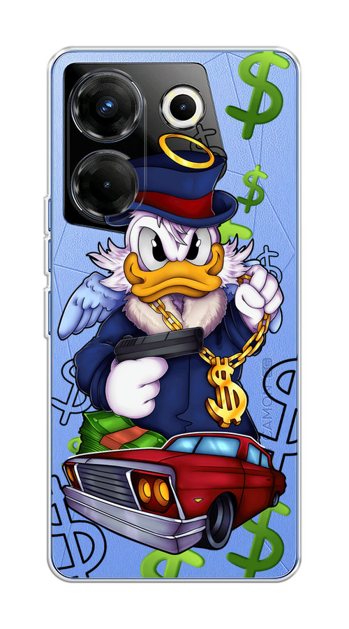 Чехол на Tecno Camon 20 Pro 5G Scrooge McDuck with a Gold Chain