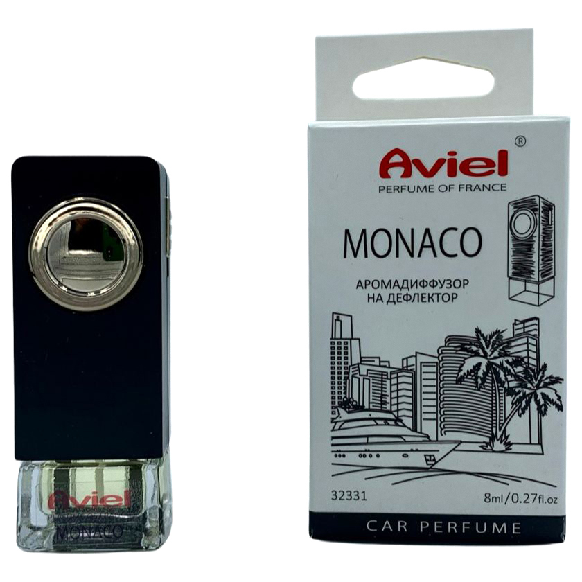 

Ароматизатор на дефлектор жидкостной (Monaco) 8мл Perfume of France AVIEL