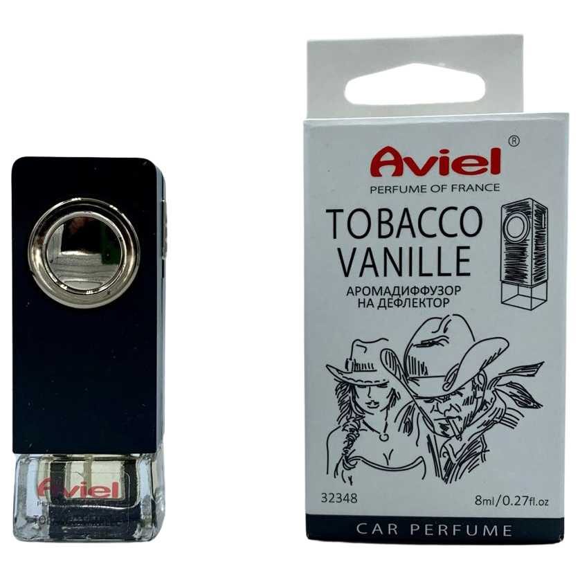 

Ароматизатор на дефлектор жидкостной (Tobacco vanille) 8мл Perfume of France AVIEL