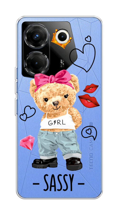 

Чехол на Tecno Camon 20 Pro 5G "Sugar Mommy", Голубой;белый;розовый, 304050-6