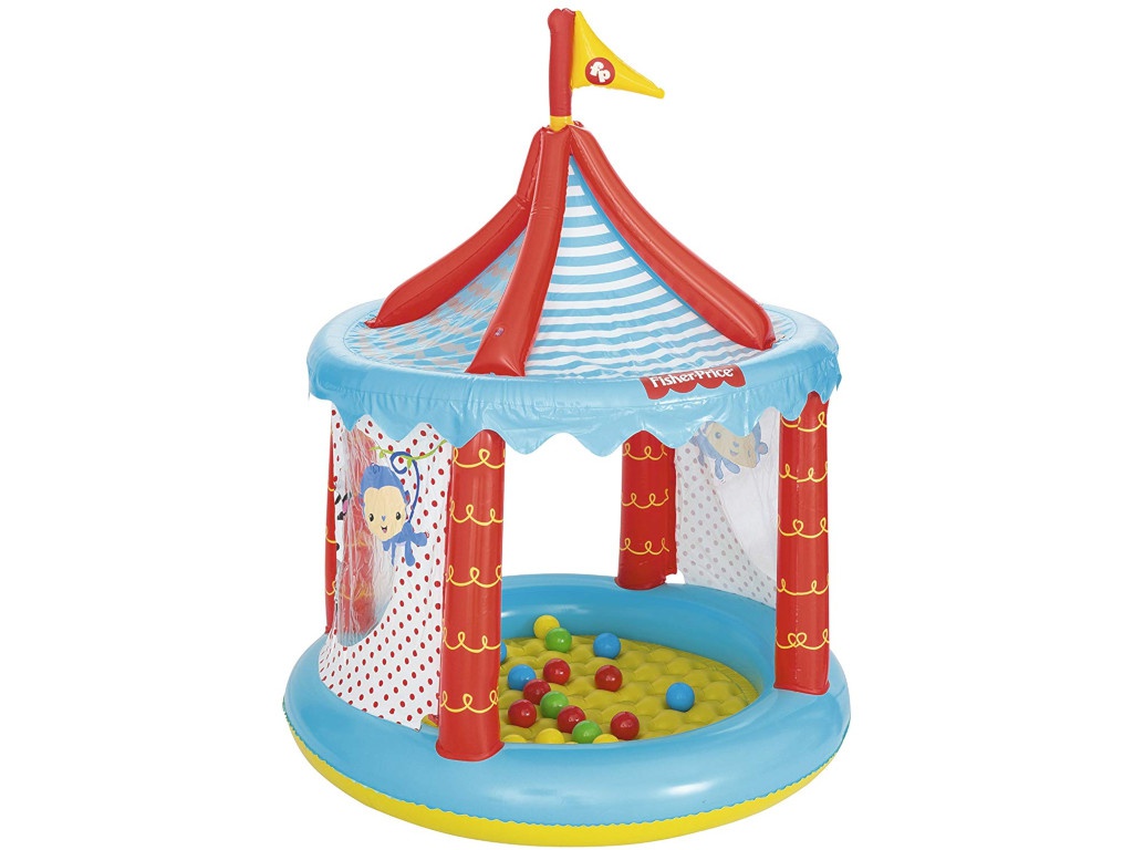 

Игровой центр Bestway Цирк с куполом и мячами 25шт, надувное дно, от 2 лет, 104х137см, Разноцветный