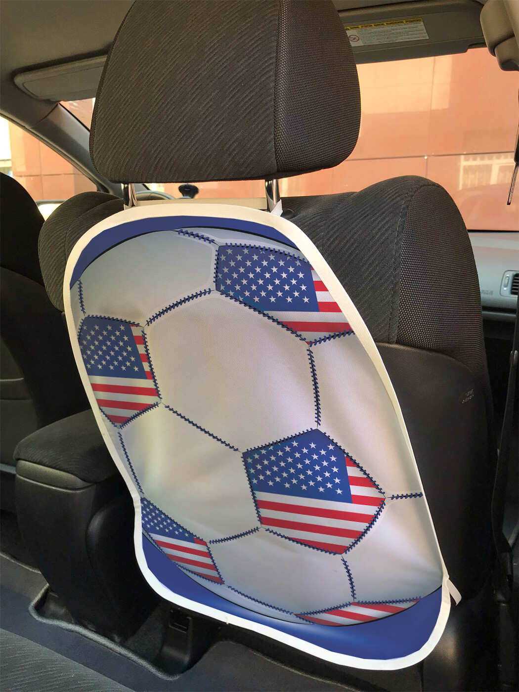фото Накидка на спинку сиденья joyarty мяч футбольный америка, 45х62