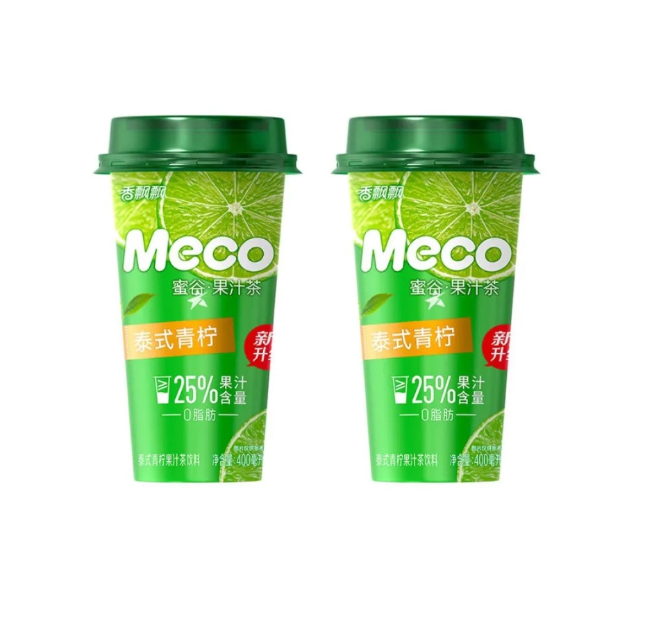 Чай Meco фруктовый со вкусом лимон-лайм, 2 шт по 400 мл
