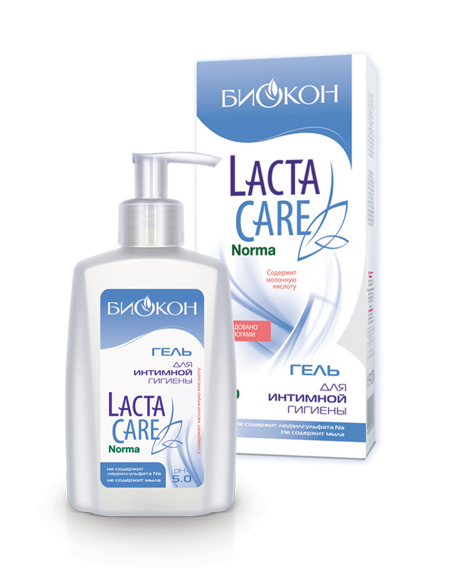 Гель для интимной гигиены Биокон из серии Lacta Care Норма, 290 г