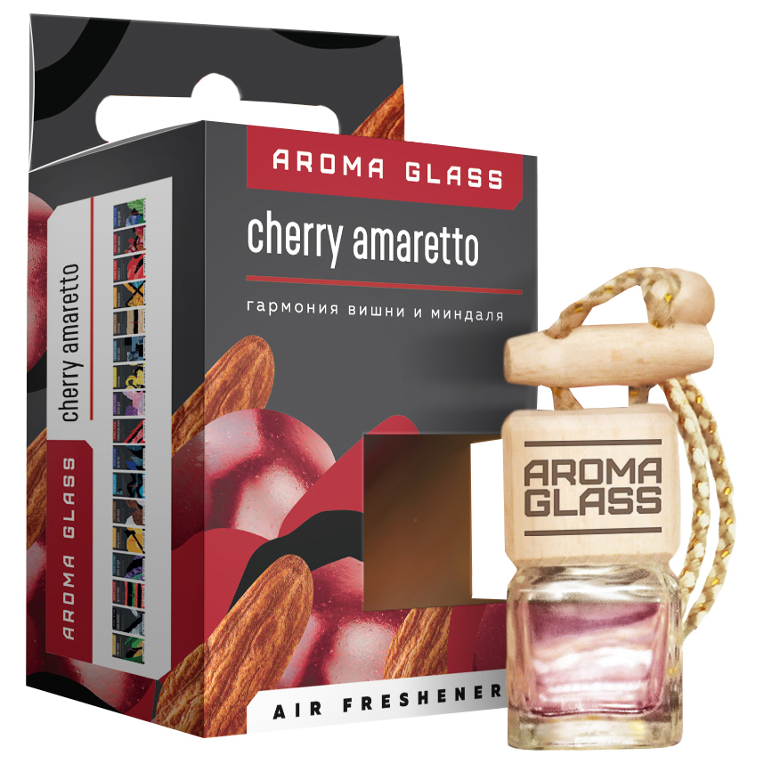 

Ароматизатор в машину Fouette AG-11 Cherry Amaretto гармония вишни и миндаля, Розовый