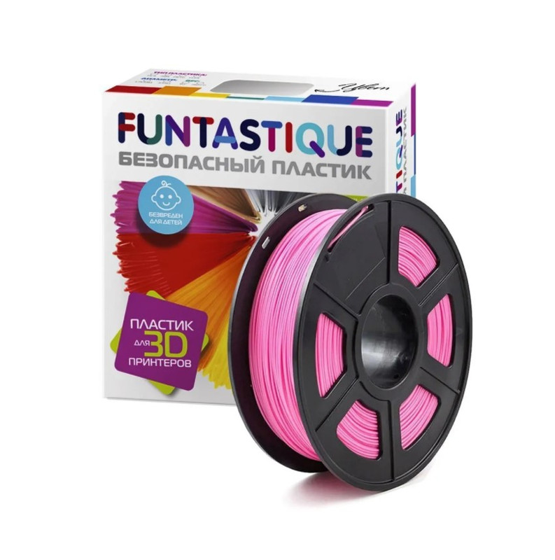 

Пластик в катушке Funtastique PETG,1.75 мм,1 кг, цвет Pink