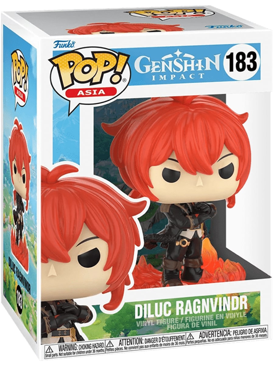 

Фигурка POP! Геншин Импакт Дилюк Рагнвиндр Genshin Impact №183 головотряс 12 см, POP! Геншин Импакт Дилюк Рагнвиндр Genshin Impact 183