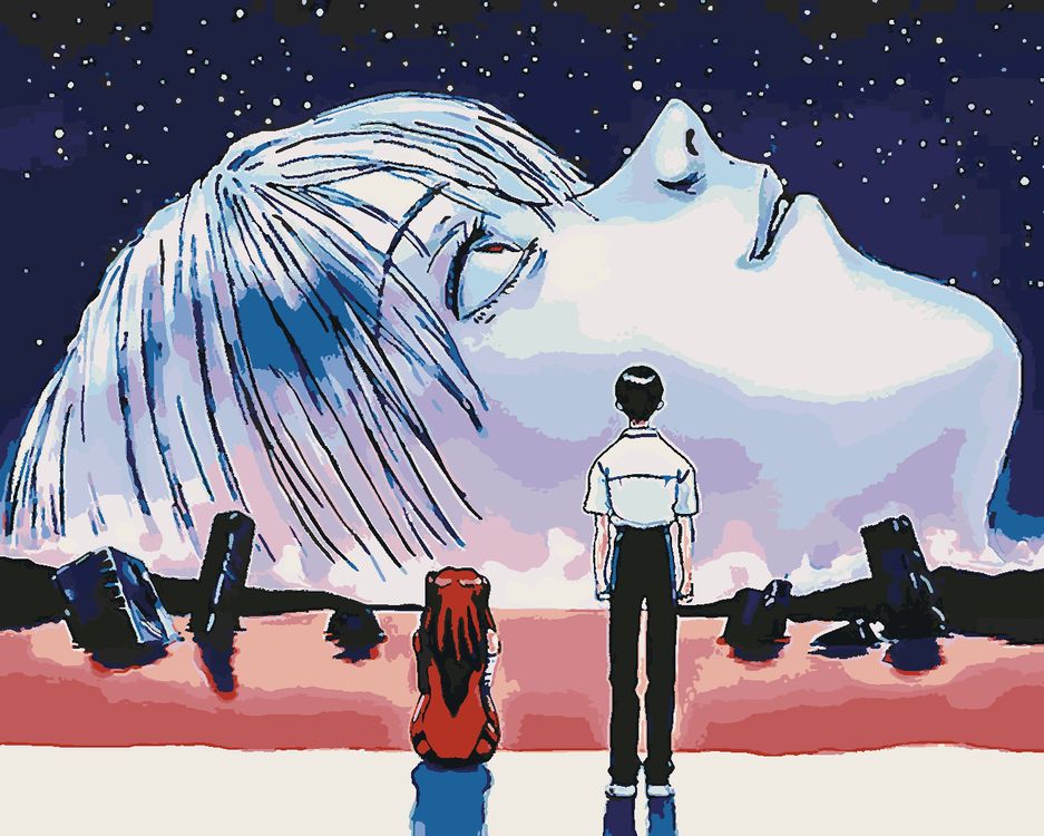 

Картина по номерам «Evangelion Евангелион: Постер Конец Евангелиона»