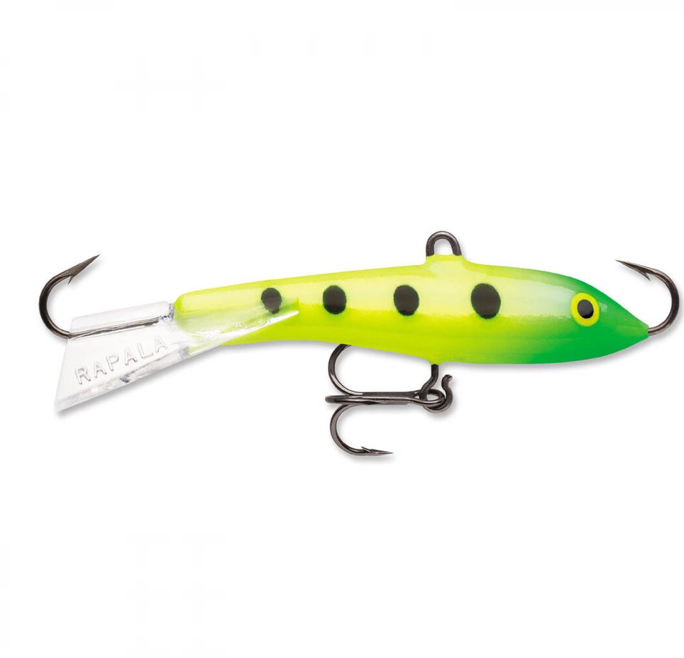 

Балансир Rapala Jigging Rap 03GSLM, 3см, 6 г, Желтый;зеленый, Jigging Rap