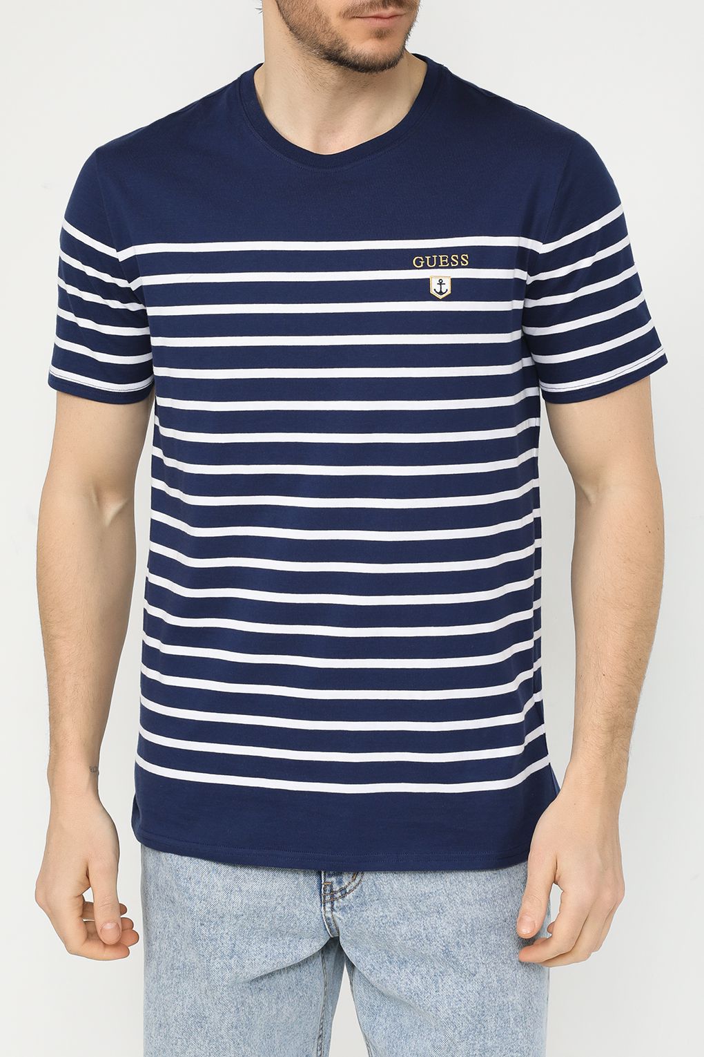 

Футболка мужская Guess M4GI33 KC6X1 синяя S, Синий, M4GI33 KC6X1