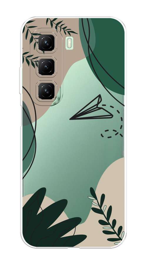 

Чехол на Infinix Hot 50 4G "Secret Garden", Зеленый;бежевый;черный, 3106550-1