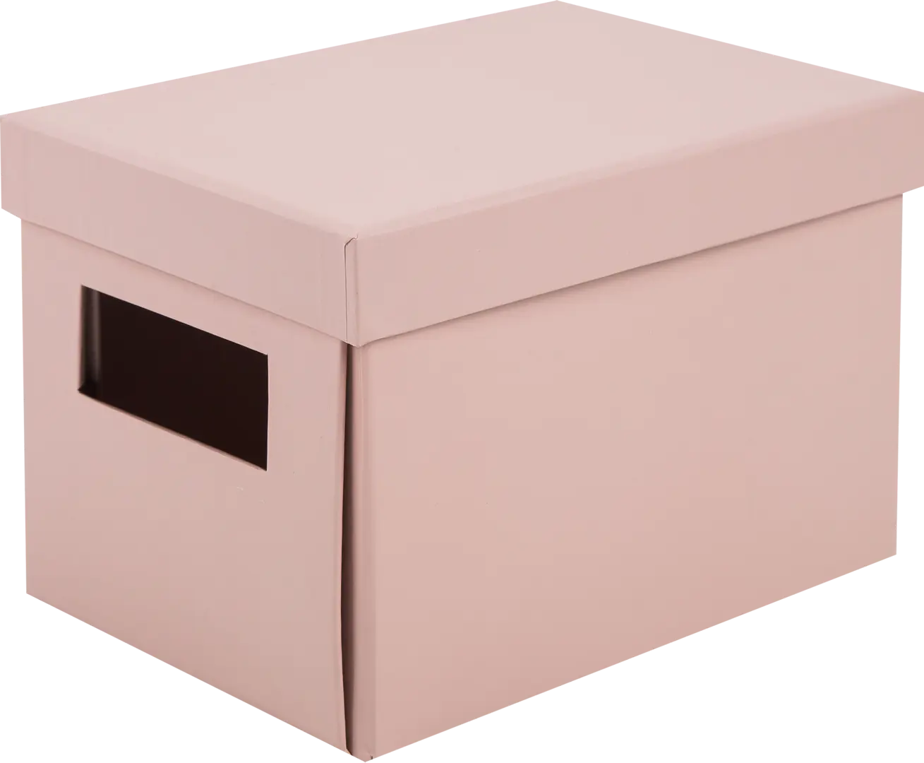

Коробка складная 20x12x13 см картон цвет розовый