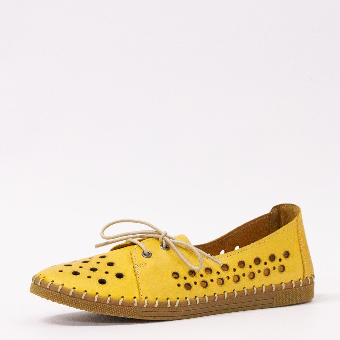 

Полуботинки женские Sandm 382-201 желтые 38 RU, 382-201