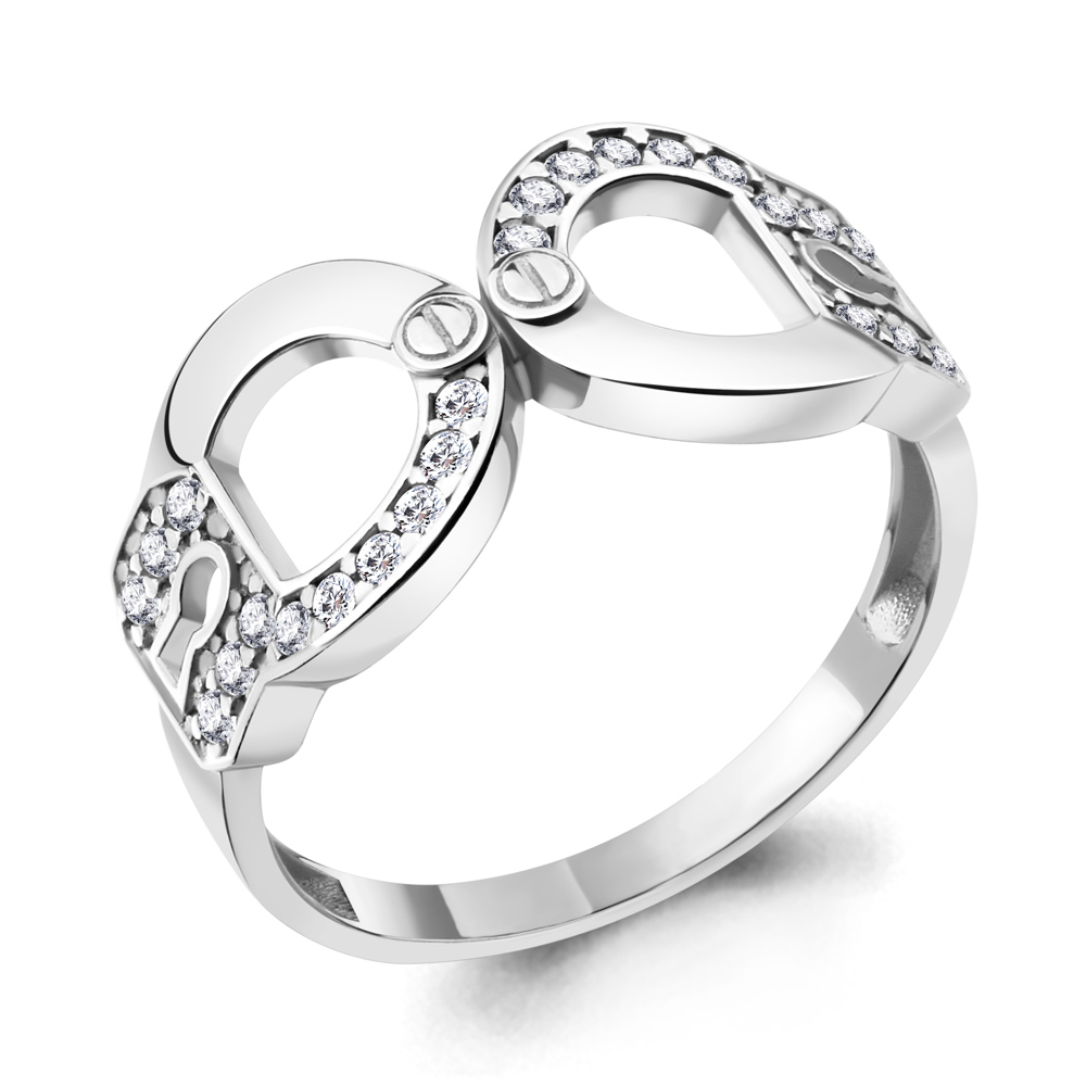 

Кольцо из серебра с фианитом р. , Aquamarine 67122А_925_р, 67122А_925_р