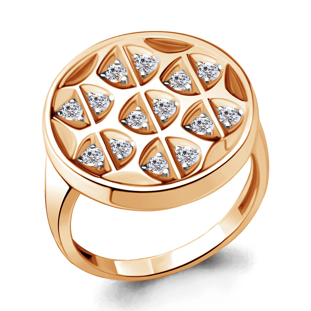 

Кольцо из серебра с фианитом р. 18 Aquamarine 67149А_925_з, 67149А_925_з