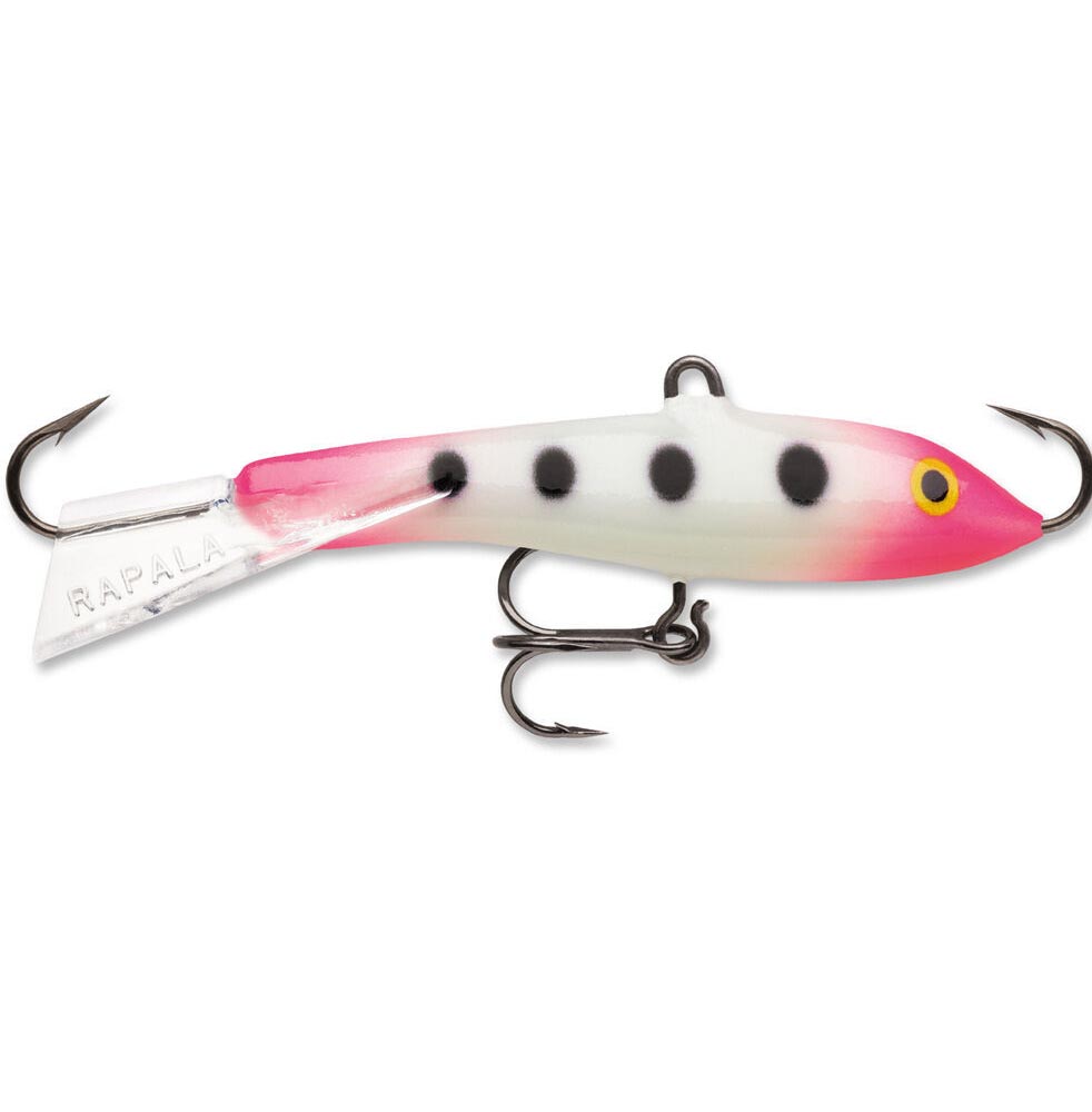 

Балансир Rapala Jigging Rap 05GPSQ, 5см, 9 г, Белый;розовый, Jigging Rap