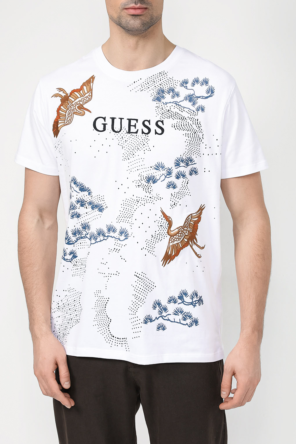 Футболка мужская Guess M4RI26 K8FQ4 белая 2XL GUESS белый