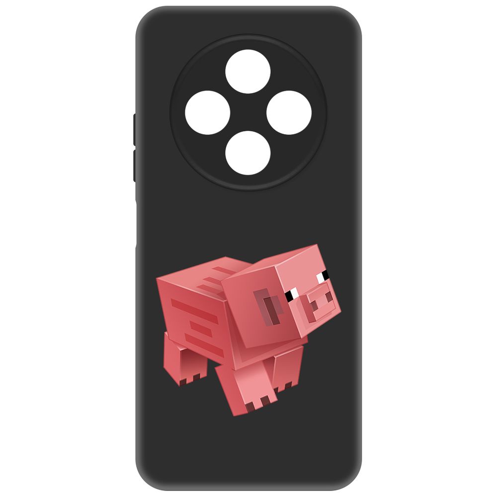 

Чехол-накладка Krutoff Soft Case Minecraft-Свинка для TECNO Spark 30С черный