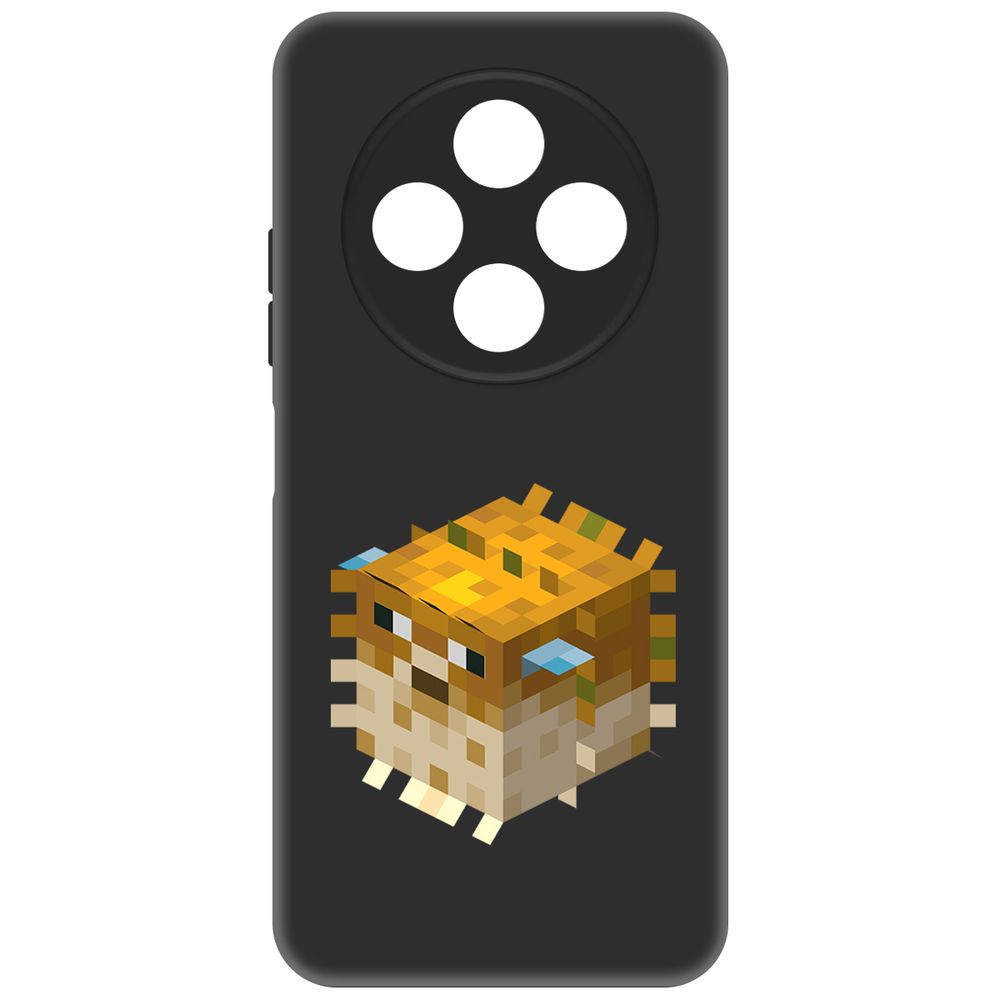 

Чехол-накладка Krutoff Soft Case Minecraft-Иглобрюх для TECNO Spark 30С черный