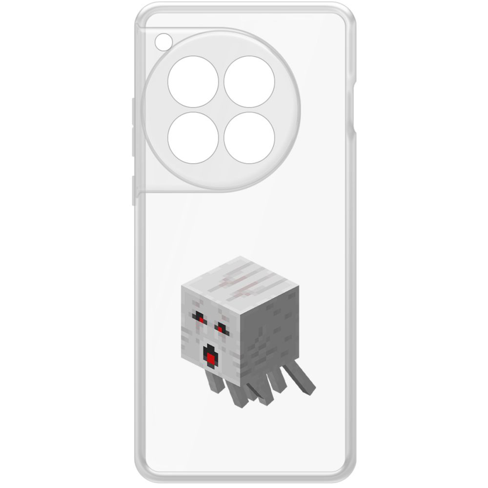 

Чехол-накладка Krutoff Clear Case Minecraft-Гаст для OnePlus 12, Прозрачный