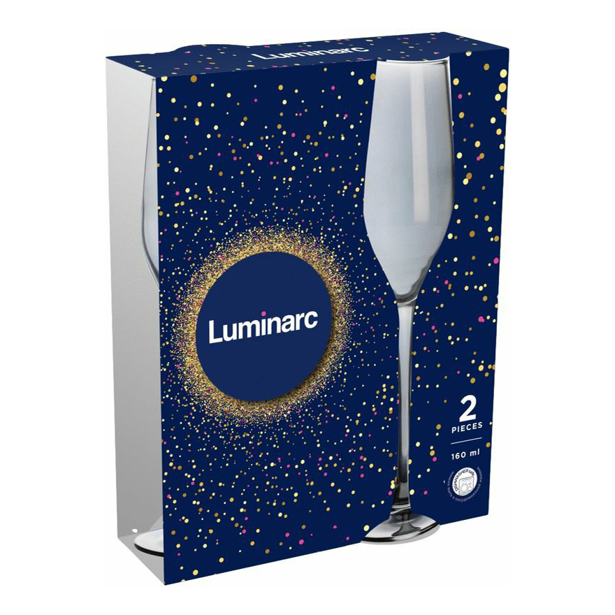 фото Бокалы для шампанского luminarc 2 шт 160 мл