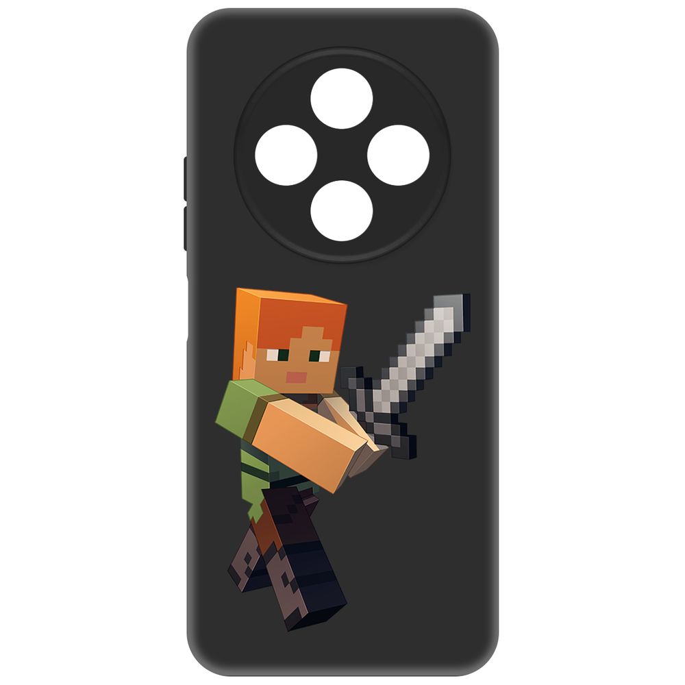 

Чехол-накладка Krutoff Soft Case Minecraft-Алекс для TECNO Spark 30С черный