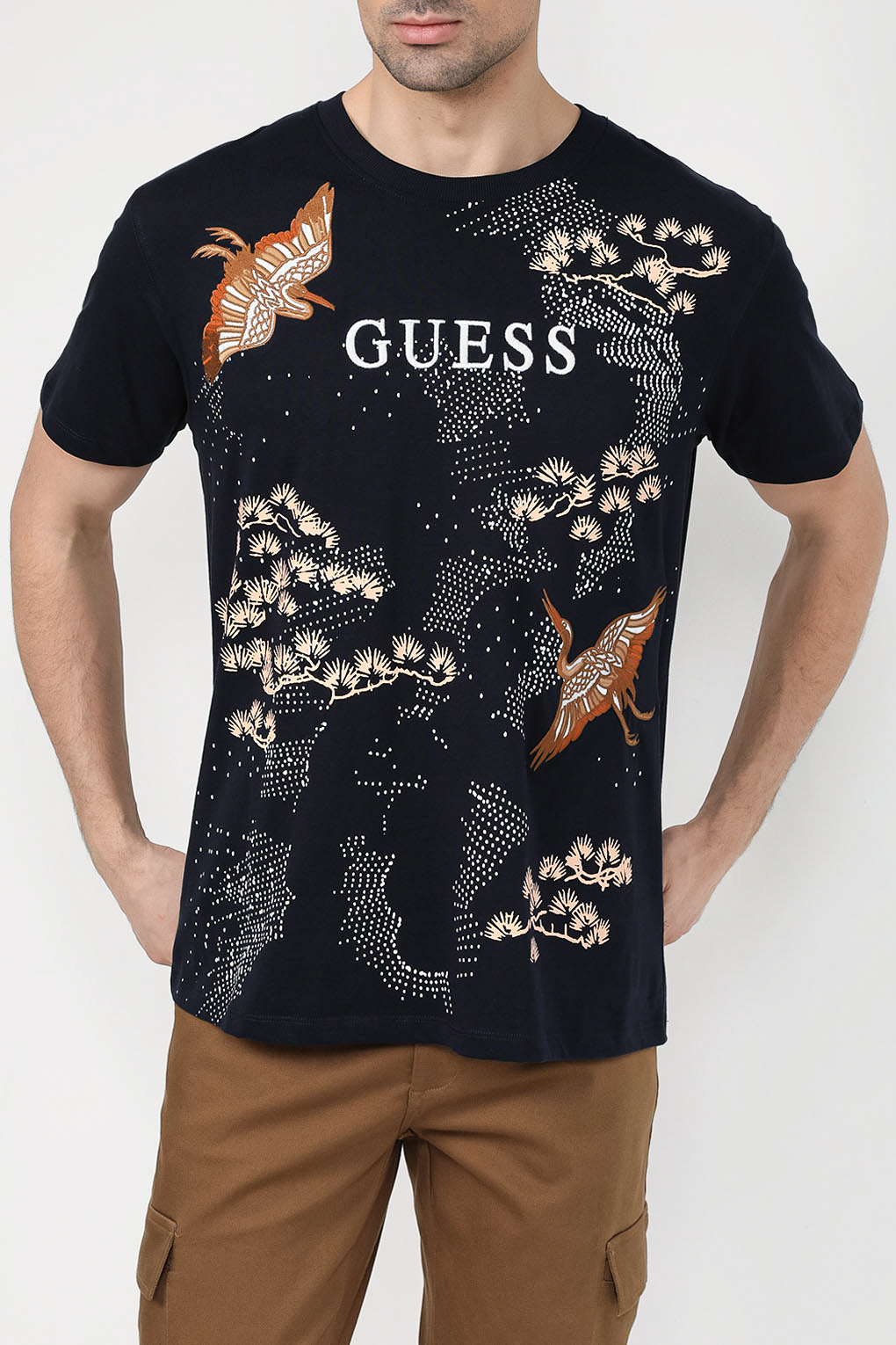 Футболка мужская Guess M4RI26 K8FQ4 синяя S GUESS синий