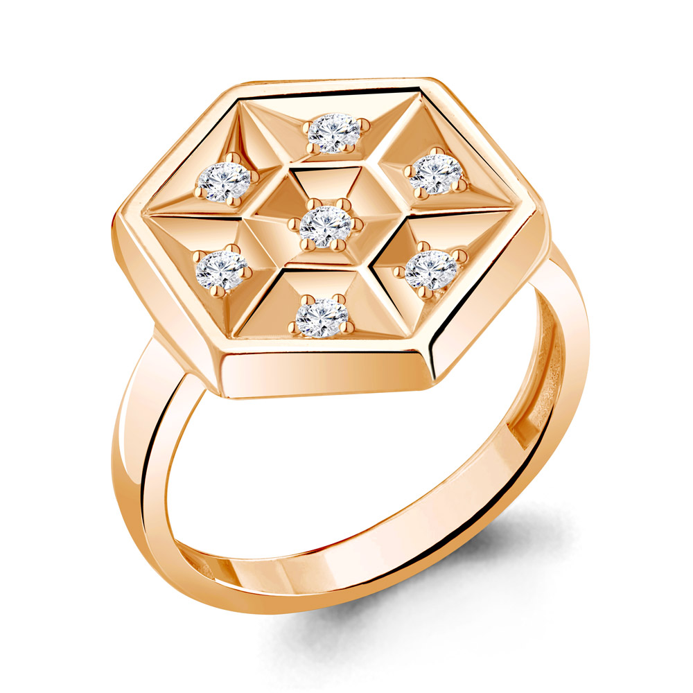 

Кольцо из серебра с фианитом р. , Aquamarine 67153А_925_з, 67153А_925_з
