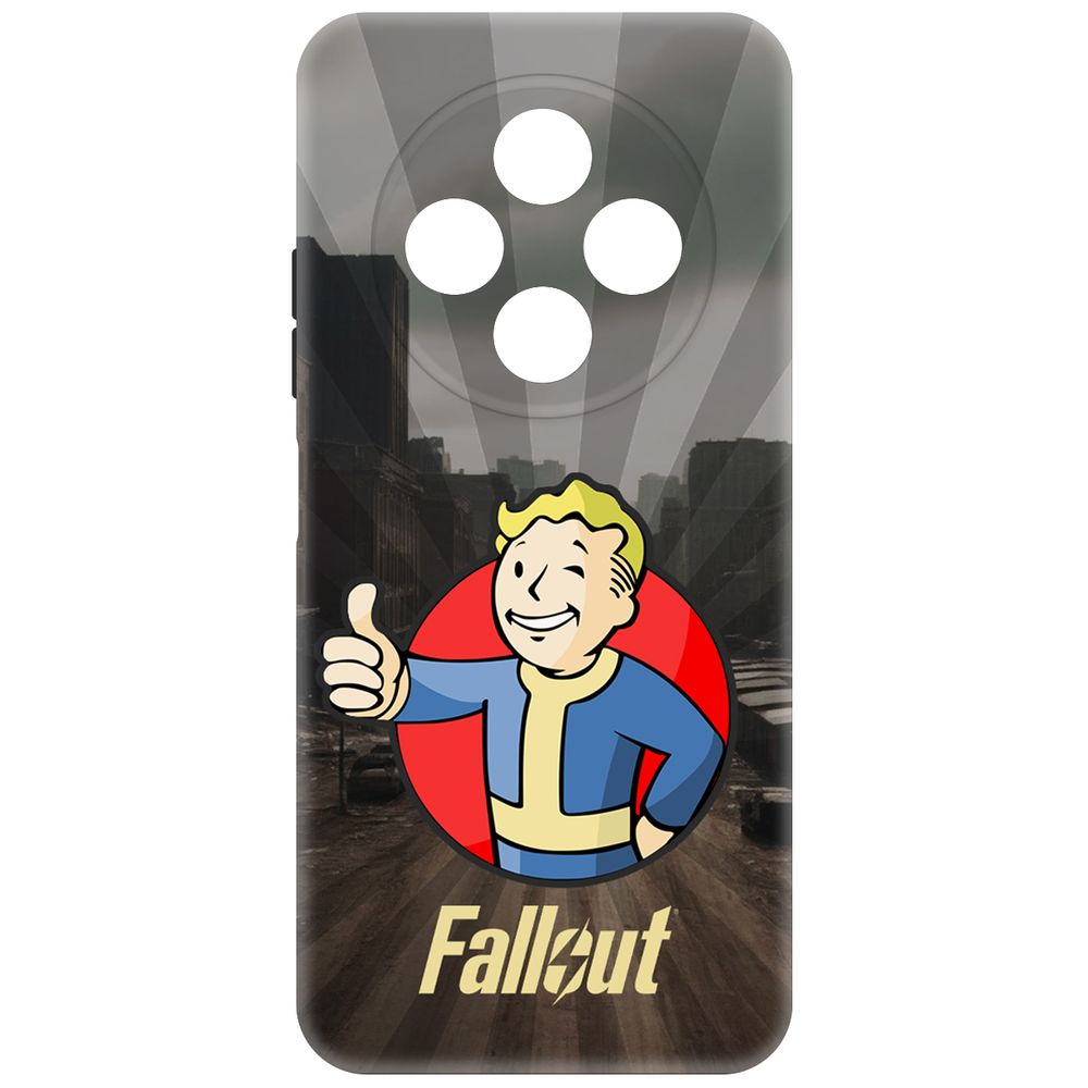 

Чехол-накладка Krutoff Soft Case Фоллаут (Fallout) - Волт-бой для TECNO Spark 30С черный