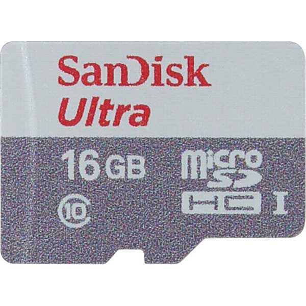 Карта памяти SanDisk Ultra microSDHC Class 10 UHS-I 16GB (SDSQUNS-016G-GN3MN)