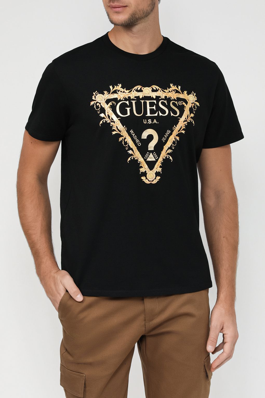 Футболка мужская Guess M4RI62 K9RM1 черная XL