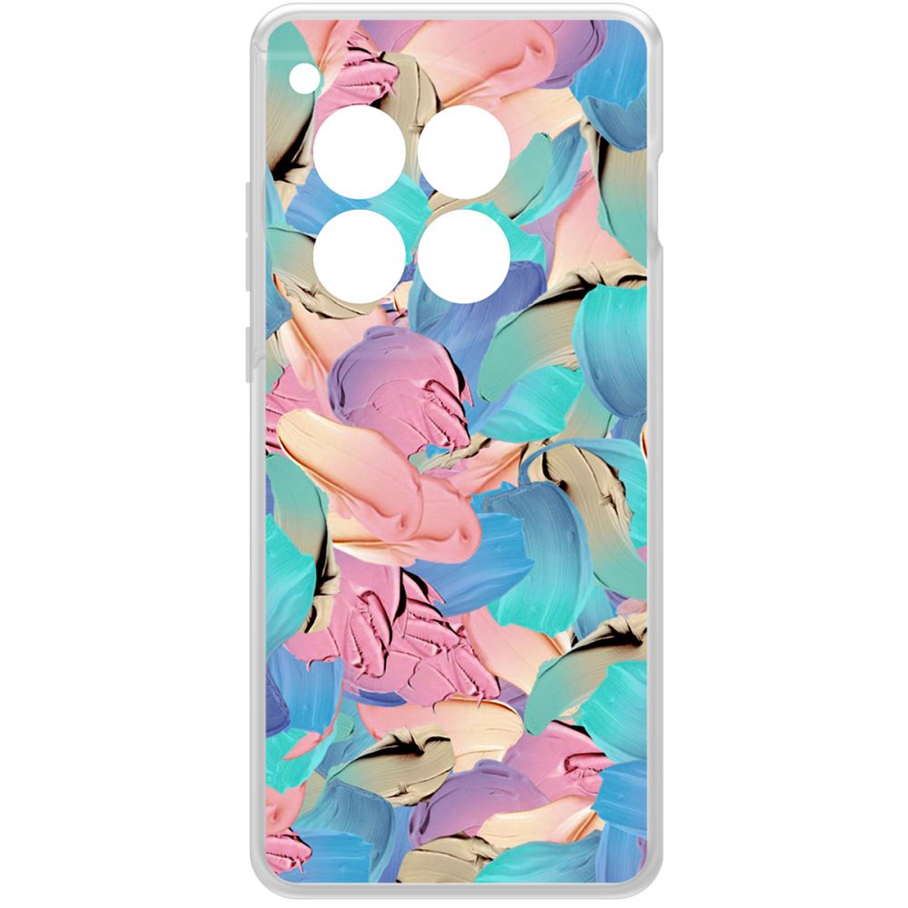 

Чехол-накладка Krutoff Clear Case Абстракт краска для OnePlus 12, Прозрачный