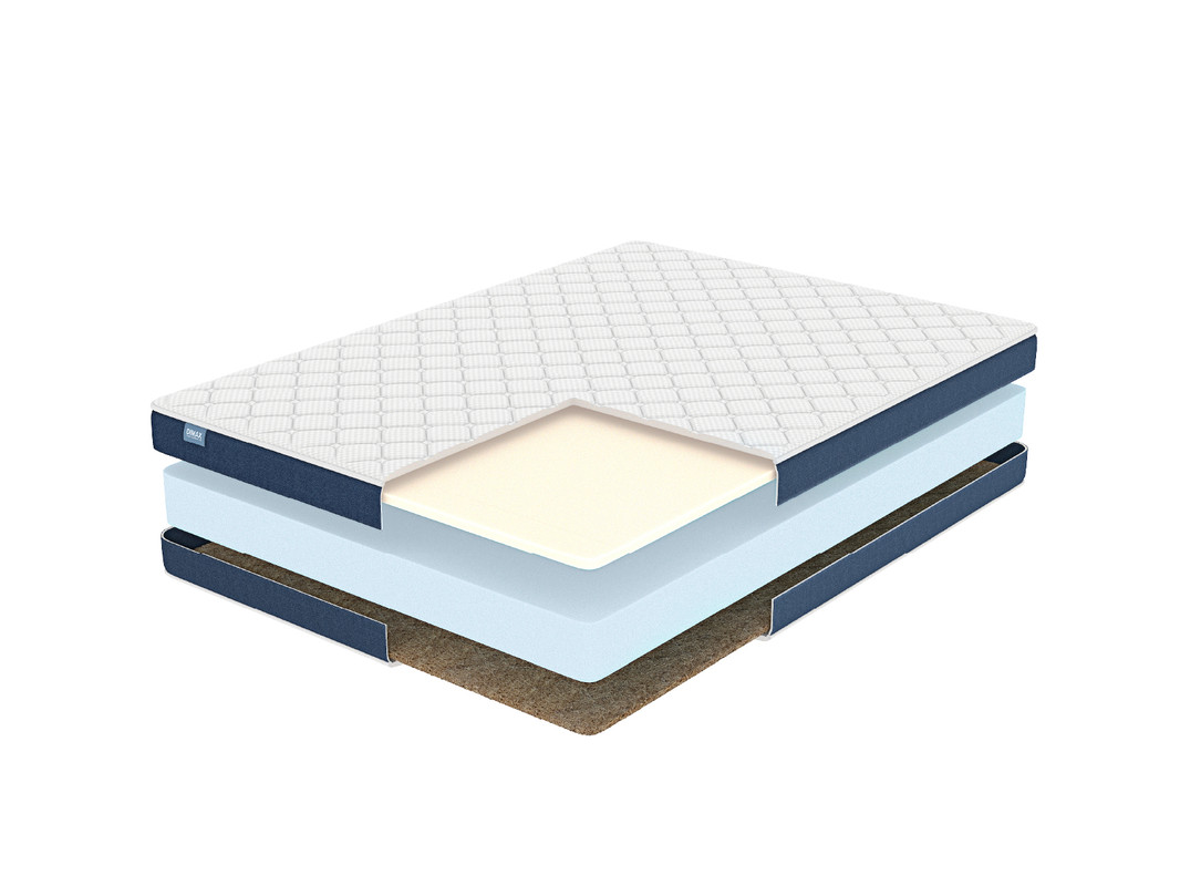 

Матрас Dimax Матрас Практик чип ролл 14 мемо кокос 180х200, Белый;серый, 14 мемо кокос