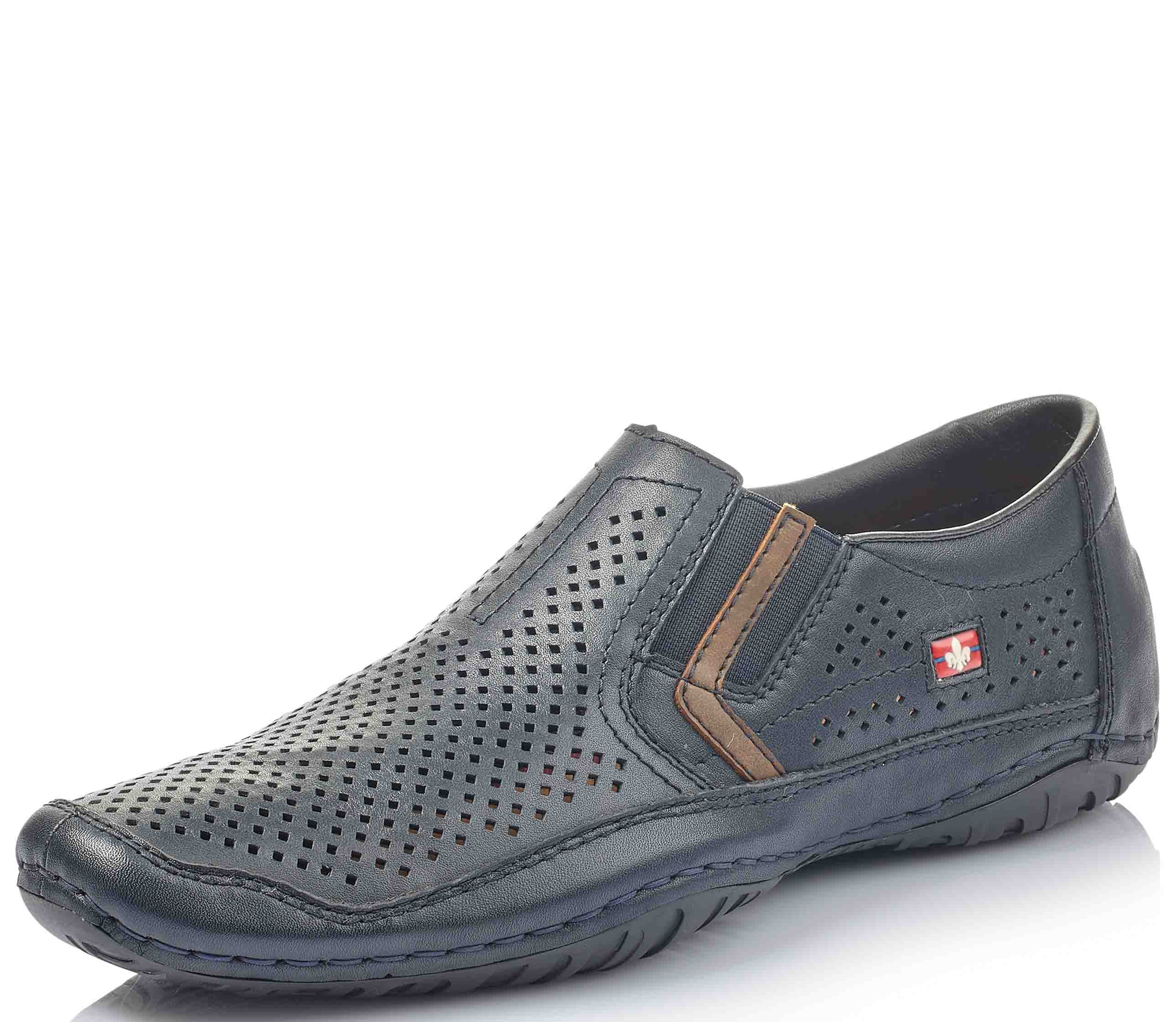 

Туфли мужские Rieker 06397/14 синие 40 RU, Синий, 06397/14
