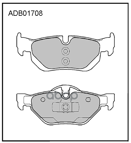 

Тормозные колодки ALLIED NIPPON задние дисковые ADB01708, ADB01708