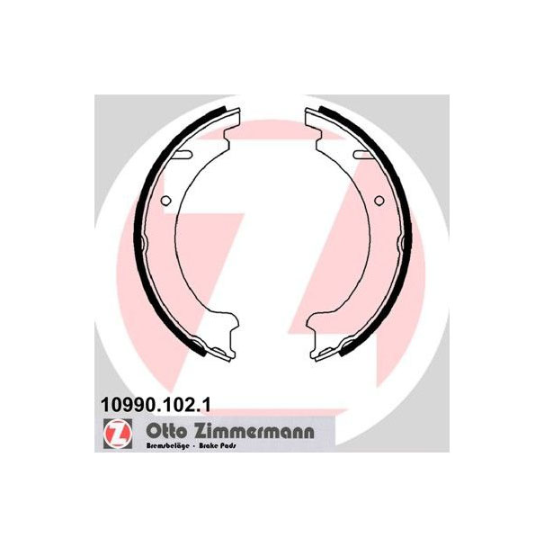 Колодки тормозные барабанные VOLVO ZIMMERMANN 109901021