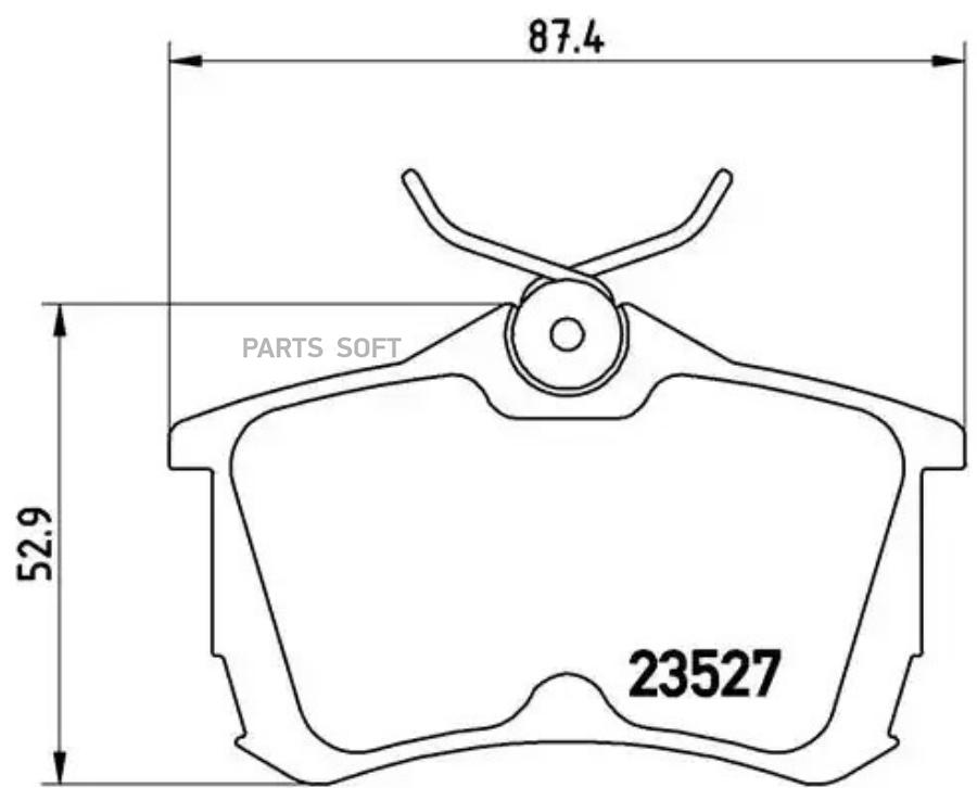 

Тормозные колодки BREMBO P28030